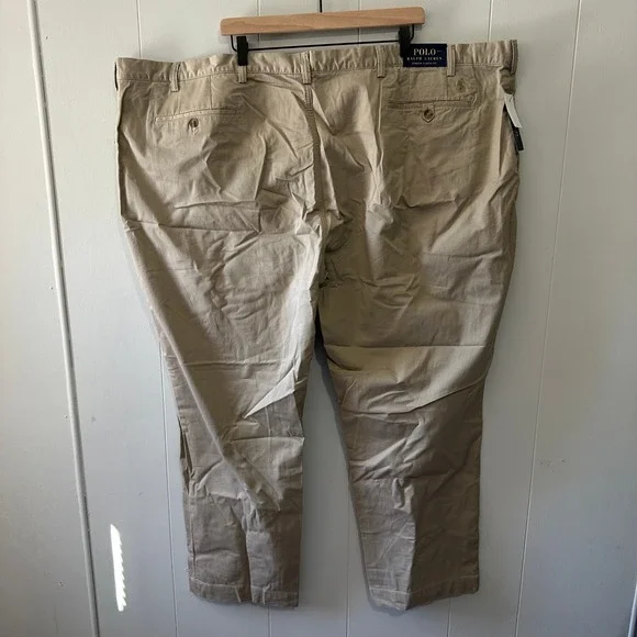 Polo Ralph Lauren Mens Stretch Classic Fit Chino Pants Tan 58x32 NWT - Picture 7 of 12